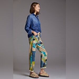 Anthropologie Pilcro The Trailblazer Patchwork Pants 70s Bohemian Sz S